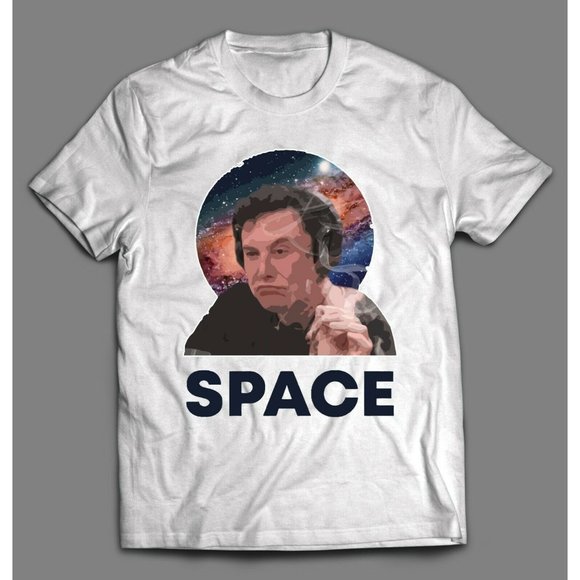 SPACED OUT ELON MUSK SMOKING SHIRT *HIGH QUALITY - Picture 2 of 2